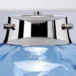 Настольная лампа с шарообразным прозрачным основанием из цветного переработанного стекла и белым цилиндрическим абажуром Elstead Lighting варинант исполнения - 8 | Loft Concept в Новосибирске