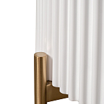 Тумбочка белая круглая с мраморной столешницей Thoroughbass варинант исполнения - 3 | Loft Concept в Новосибирске