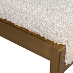 Стул барный букле бежевый с каркасом цвета матовое золото Tactility варинант исполнения - 3 | Loft Concept в Новосибирске