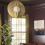 Подвесной светильник в форме золотых дисков Minimalist Lighting Fixture варинант исполнения - 3 | Loft Concept в Новосибирске