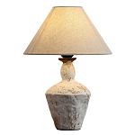 Настольная лампа с керамическим фактурным основанием и тканевым абажуром Eastern Tale варинант исполнения - 1 | Loft Concept в Новосибирске