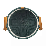 Корзина для хранения с ручками Interlacement Green  варинант исполнения - 1 | Loft Concept в Новосибирске