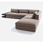 4-х местный Угловой модульный диван Zartаrn с приставным деревянным столиком варинант исполнения - 3 | Loft Concept в Новосибирске