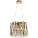 Круглая люстра с металлическими и хрустальными подвесками Bonnay Crystal Chandelier варинант исполнения - 2 | Loft Concept в Новосибирске