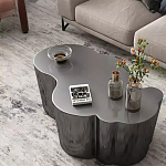 Дизайнерский журнальный стол зеркальный волнистой формы Gytep варинант исполнения - 3 | Loft Concept в Новосибирске