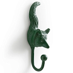 Настенный крючок лиса Fox Wall Hook Green варинант исполнения - 2 | Loft Concept в Новосибирске