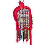 Настенный ковер разноцветный из одежды Heart варинант исполнения - 2 | Loft Concept в Новосибирске