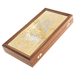 Нарды настольные из натурального камня лазурит и долерит Backgammon from Stone варинант исполнения - 6 | Loft Concept в Новосибирске