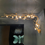 Потолочный светильник с настенным креплением в виде дерева Escape of Light варинант исполнения - 1 | Loft Concept в Новосибирске