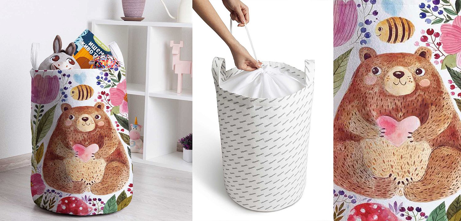 Корзина Love Bear Basket Корзина Love Bear Basket - Loft-Concept в Новосибирске