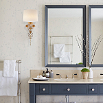 Бра с цветочным основанием и тканевым абажуром Tugella Flower Lamp варинант исполнения - 3 | Loft Concept в Новосибирске