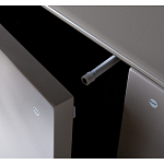 Комод со стеклянной столешницей и с выдвижными ящиками Minimalist Accent варинант исполнения - 4 | Loft Concept в Новосибирске