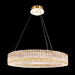 Люстра подвесная круглая из прозрачного хрусталя с золотым корпусом Selfsufficient варинант исполнения - 9 | Loft Concept в Новосибирске