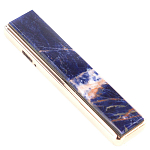 Зажигалка электронная с накладкой из натурального камня Содалит и с USB проводом для зарядки Stone Lighters варинант исполнения - 1 | Loft Concept в Новосибирске