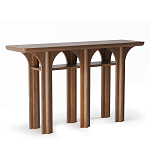 Консоль деревянная с арочным основанием Arch Passage варинант исполнения - 1 | Loft Concept в Новосибирске