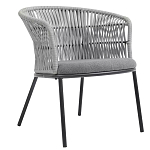 Кресло с декоративным плетением на спинке и подлокотниках Armchair Weaving варинант исполнения - 2 | Loft Concept в Новосибирске