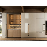 Кухонный гарнитур из камня и дерева с раздвижными дверцами TIVALÌ 2.0 Dada Engenereed Kitchen варинант исполнения - 2 | Loft Concept в Новосибирске