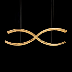 Люстра волнистой формы с фактурным хрустальным плафоном Light Delight варинант исполнения - 1 | Loft Concept в Новосибирске