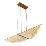 Люстра в виде распахнутых крыльев из тонких металлических планок Flight of Freedom варинант исполнения - 3 | Loft Concept в Новосибирске