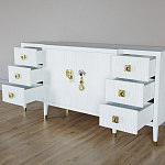 Большой Комод-буфет Elsa Dreams White с ящиками варинант исполнения - 6 | Loft Concept в Новосибирске