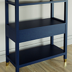 Стеллаж Elsa Dreams Blue со стеклянными полками и ящиком варинант исполнения - 6 | Loft Concept в Новосибирске