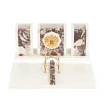 Настольный письменный набор из мрамора и креноида с гербом России Marble Accessory варинант исполнения - 1 | Loft Concept в Новосибирске