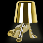 Настольная лампа фигурная цвета золото с гладким абажуром Высота 17 см Sophia варинант исполнения - 1 | Loft Concept в Новосибирске