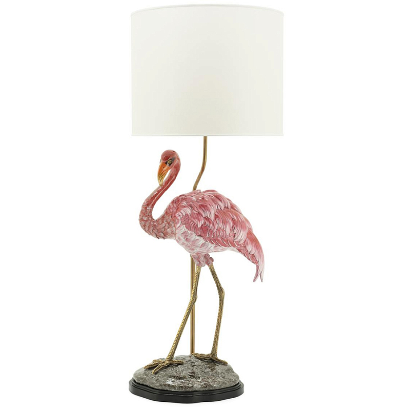 Настольная лампа ABHIKA LAMPTABLE FLAMINGO Розовый Золотой в Новосибирске | Loft Concept 