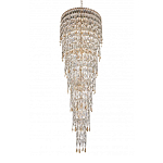 Люстра многоярусная каскадная с хрустальными подвесками Roul Crystal Light варинант исполнения - 6 | Loft Concept в Новосибирске