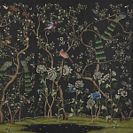 Обои ручная роспись St Laurent Casino metallic silk варинант исполнения - 2 | Loft Concept в Новосибирске