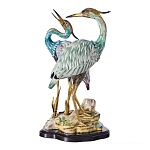 Статуэтка в виде двух птиц из фарфора с бронзовыми элементами Bird of the Garden of Eden варинант исполнения - 1 | Loft Concept в Новосибирске