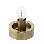 Настольный светильник с плафоном из затемненного стекла с рельефным узором Glass lampshade with Relief Pattern варинант исполнения - 2 | Loft Concept в Новосибирске