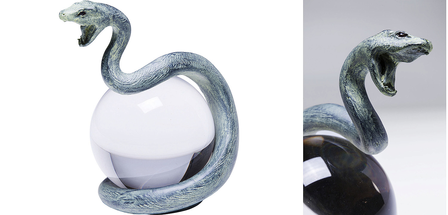 Статуэтка Змея на прозрачном шаре - Loft-Concept в Новосибирске