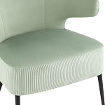 Современное мягкое кресло на металлических ножках Rakush Pistachio варинант исполнения - 6 | Loft Concept в Новосибирске