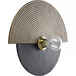 Круглый настенный фактурный светильник Textured Disc варинант исполнения - 1 | Loft Concept в Новосибирске