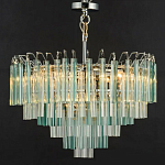 Дизайнерская люстра AQUA Blue Lagoon бирюзовое стекло несколько ярусов варинант исполнения - 6 | Loft Concept в Новосибирске