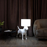 Лампа COLLECTION OF DOGS с абажуром Бультерьер варинант исполнения - 3 | Loft Concept в Новосибирске