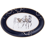 Сервиз обеденный из фарфора с изображением лошадей на 6 персон 23 предмета Porcelain Horse Set варинант исполнения - 2 | Loft Concept в Новосибирске