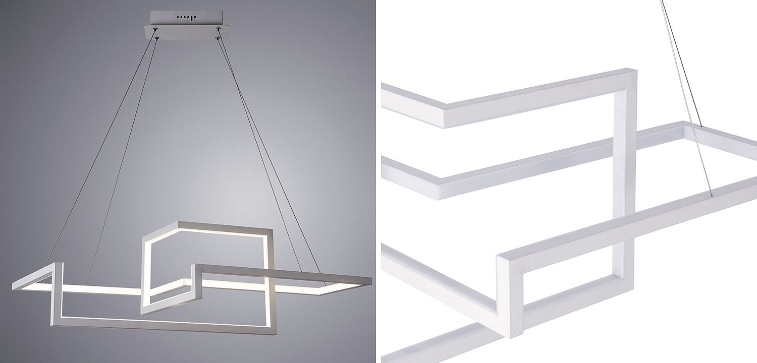 Люстра Esther Geometric White Chandelier II Люстра Esther Geometric White Chandelier II - Loft-Concept в Новосибирске