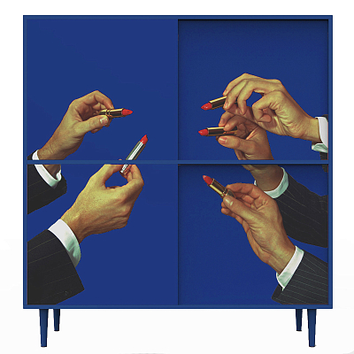 Комод Toiletpaper Blue Lipsticks Furniture with a Surreal Mood
