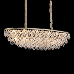 Люстра овальная с каскадом из подвесных прозрачных элементов Attractiveness варинант исполнения - 2 | Loft Concept в Новосибирске