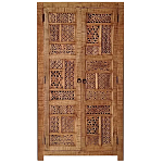 Этнический шкаф с орнаментом резьба из дерева Indian Antique Furniture варинант исполнения - 3 | Loft Concept в Новосибирске