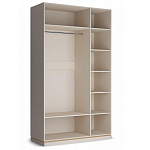 Шкаф трёхдверный с 1-ой зеркальной дверью Satin Furniture варинант исполнения - 3 | Loft Concept в Новосибирске