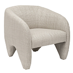 Дизайнерское кресло мягкое в белой обивке White Canvas варинант исполнения - 1 | Loft Concept в Новосибирске