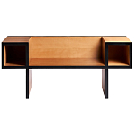 Дизайнерская скамейка  Canton  Beech and Black Bench варинант исполнения - 1 | Loft Concept в Новосибирске