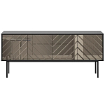 Длинная тумба с зеркальным декором Serena варинант исполнения - 5 | Loft Concept в Новосибирске