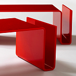 Дизайнерский кофейный стол Poltronova T01 Red Coffee Table варинант исполнения - 6 | Loft Concept в Новосибирске