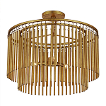 Потолочный светильник двухъярусный золотого цвета Metal Tentacles варинант исполнения - 2 | Loft Concept в Новосибирске