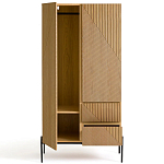 Шкаф с геометрическим рисунком на дверцах Anders Light Wood варинант исполнения - 3 | Loft Concept в Новосибирске