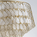 Люстра многоярусная с декором из натуральной морской ракушки Iridescent Light варинант исполнения - 8 | Loft Concept в Новосибирске